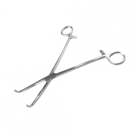 Затискач кровоспинний, по Mixter, зігнутий, № 1. Довжина 22 см